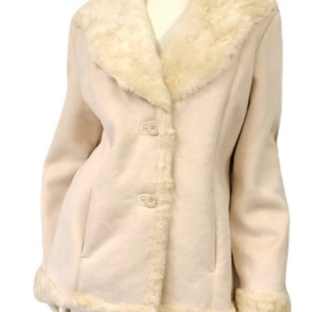 St. John's Bay Vegan Suede Jacket Large